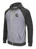 Michigan State Spartans Colosseum Two-Tone Regulation Full Zip Hoodie Jacket - Sporting Up
