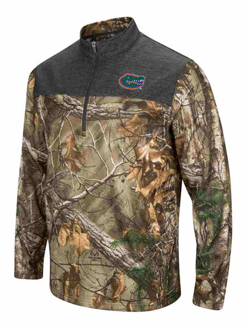 Jersey Florida Gators Colosseum realtree xtra gris outfitter 1/4 zip ls - sporting up