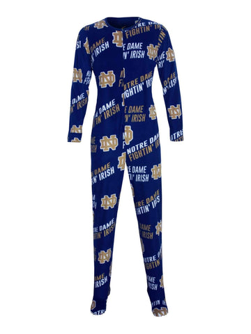 Shop Notre Dame Fighting Irish Men's Wildcard One Piece Full Body Union Suit Pajamas - Sporting Up