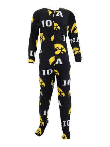Shop Iowa Hawkeyes Men's Ramble One Piece Full Body Union Suit Pajamas - Sporting Up