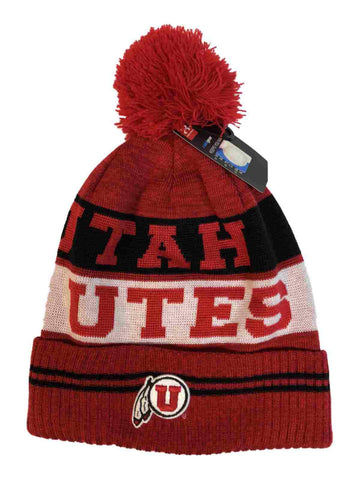 Utah Utes Under Armour Crimson Red Sideline Pom Pom Beanie Mütze – sportlich