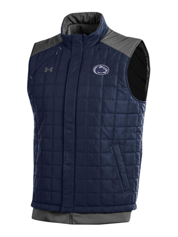 Compre penn state nittany lions under armour navy storm chaleco con cremallera completa coldgear suelto - sporting up