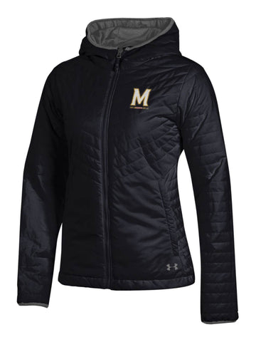 Maryland terrapins chaqueta acolchada ligera tormenta negra under armour para mujer - sporting up