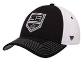 Los Angeles Kings Fanatics NHL Structured Flexfit Black White Hat Cap (M/L) - Sporting Up
