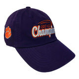 Clemson Tigers 2017 ACC Football Conference Champions Purple Adj. Slouch Hat Cap - Sporting Up