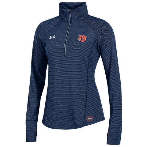 Shop Auburn Tigers Under Armour WOMEN'S Sideline Microthread 1/4 Zip Pullover - Sporting Up