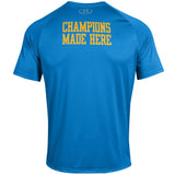 Ucla Bruins Under Armour Powder Keg Blaues offizielles Fan-Performance-SS-T-Shirt – sportlich