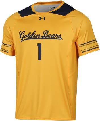 Cal golden bears under armor steeltown gold heatgear #1 fotbollströja - sportig