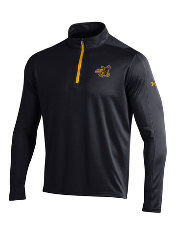 Shop Iowa Hawkeyes Under Armour Black Golf Loose 1/4 Zip Long Sleeve Pullover - Sporting Up