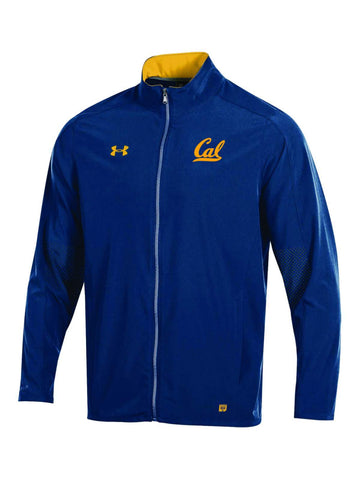 Cal Bears Under Armour Navy Full Zip On-Field Stealth Charger Warm Up Jacket - Sporting Up