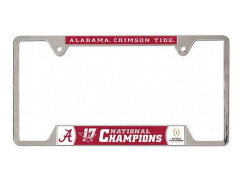 Shop Alabama Crimson Tide 2017-2018 CF National Champions 17-Time License Plate Frame - Sporting Up