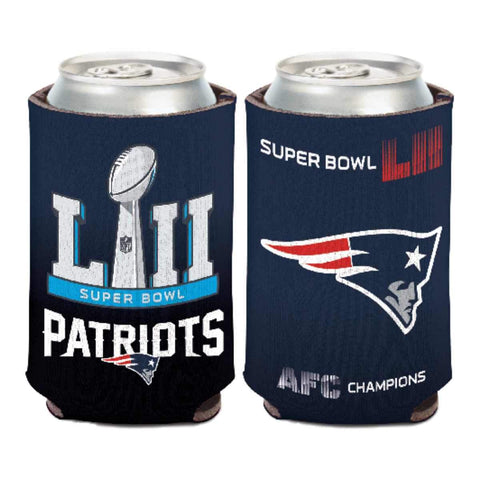 Enfriador de latas de campeones de la afc del super bowl 52 lii de los New England Patriots 2018 - sporting up
