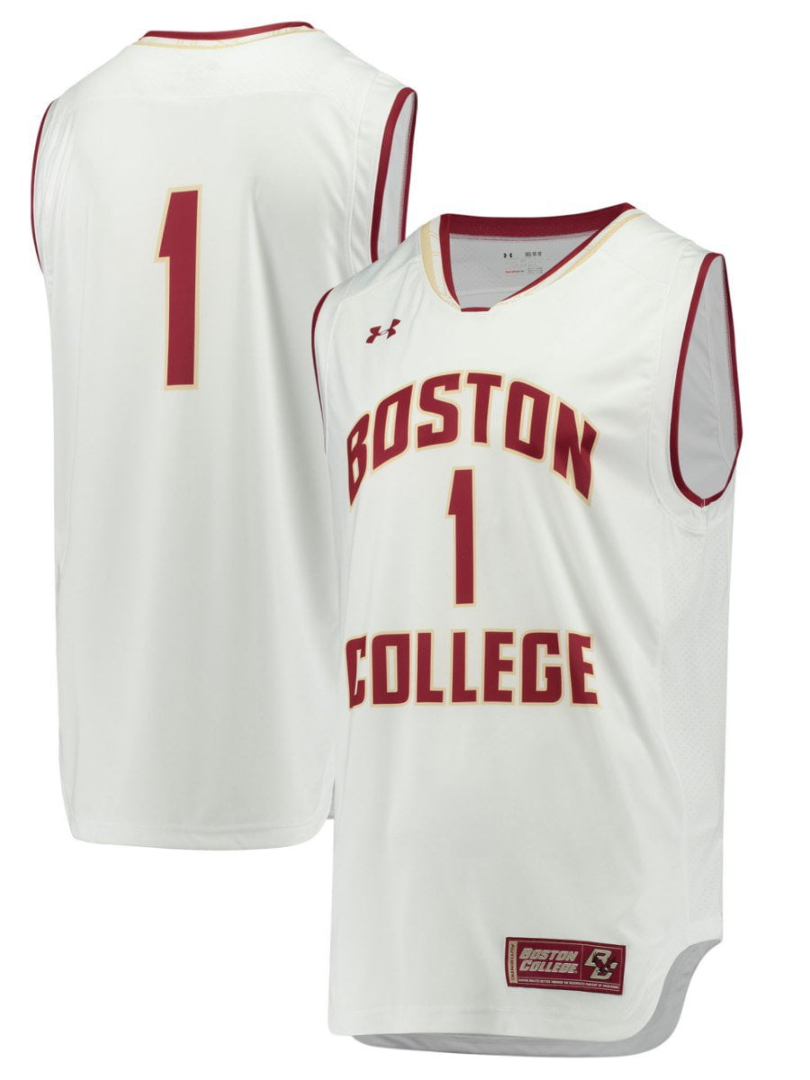 Boston College Eagles Under Armour Basketball Replica White #1