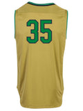 Notre Dame Fighting Irish Under Armour NCAA Basketball Replica #35 Gold Jersey - Sporting Up