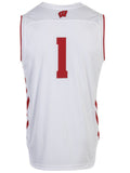 Wisconsin Badgers Under Armour Basketball Replica #1 White Jersey - Sporting Up
