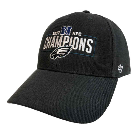 Boutique Philadelphie Eagles 2017 NFC Champions 47 Brand MVP Wool structuré Adj Hat Cap - Sporting Up