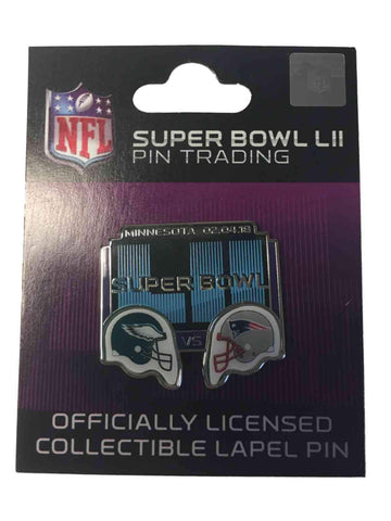 Shop New England Patriots Philadelphia Eagles 2018 Super Bowl 52 LII Dueling Pin - Sporting Up