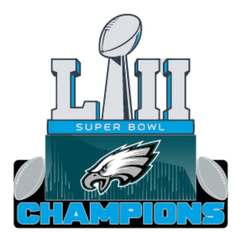 Épinglette en métal avec logo Wincraft des champions du Super Bowl Lii des Eagles de Philadelphie 2018 - Sporting Up