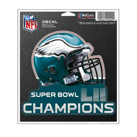 Shop Philadelphia Eagles 2018 Super Bowl LII Champions WinCraft Vinyl Die Cut Decal - Sporting Up