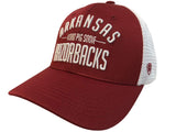 Arkansas Razorbacks TOW Red Trainer "Wooo Pig Sooie" Mesh Snapback Hat Cap - Sporting Up