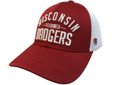 Wisconsin Badgers TOW Red Trainer "Fifth Quarter" Mesh Adj. Snapback Hat Cap - Sporting Up