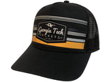 Georgia Tech Yellow Jackets TOW Black "Route" Mesh Adj. Snapback Hat Cap - Sporting Up