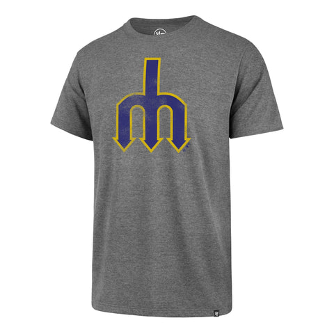 Camiseta gris con logo desgastado Throwback Club SS de los Seattle Mariners 47 Brand - Sporting Up
