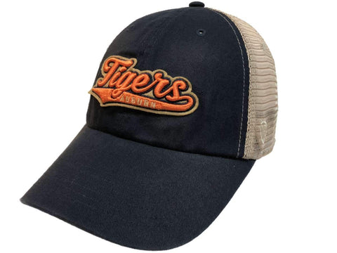 Shop Auburn Tigers TOW Navy with Tan Mesh Adjustable Snapback Slouch Hat Cap - Sporting Up