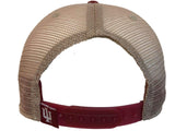Indiana Hoosiers TOW Red with Tan Mesh Adjustable Snapback Slouch Hat Cap - Sporting Up
