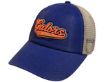 Florida Gators TOW Blue with Tan Mesh Adjustable Snapback Slouch Hat Cap - Sporting Up
