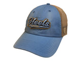 North Carolina Tar Heels TOW Baby Blue with Tan Mesh Snapback Slouch Hat Cap - Sporting Up