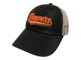 Oregon State Beavers TOW Black with Tan Mesh Adjustable Snapback Slouch Hat Cap - Sporting Up