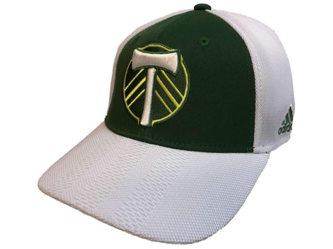 Portland Timbers SC adidas zweifarbige, authentische, strukturierte Snapback-Mütze aus Mesh – sportlich