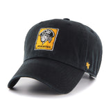 Pittsburgh Pirates 47 Brand Black Clean Up 1967 Retro Logo Adj. Slouch Hat Cap - Sporting Up