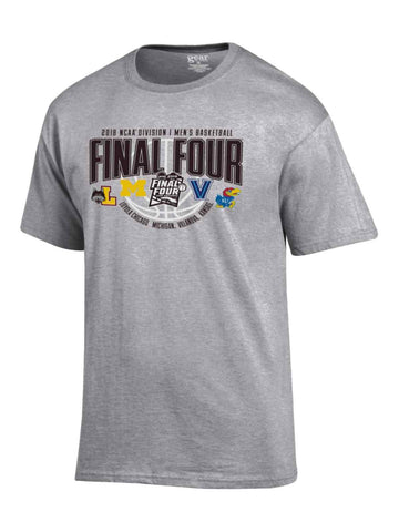 Shop 2018 NCAA Final Four Team Logos March Madness San Antonio Gray T-Shirt - Sporting Up