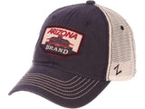 Arizona Wildcats Zephyr Navy "Trademark" Old Main Mesh Adj. Slouch Hat Cap - Sporting Up
