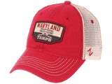 Maryland Terrapins Zephyr "Trademark" McKeldin Library Mesh Adj. Slouch Hat Cap - Sporting Up