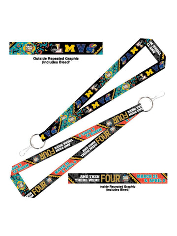 Boutique 2018 NCAA Basketball Final Four Team Logos March Madness San Antonio Lanyard - Sporting Up