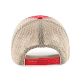 Washington Nationals 47 Brand Red Trawler Clean Up Mesh Snapback Slouch Hat Cap - Sporting Up