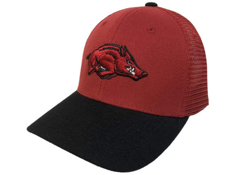 Arkansas Razorbacks TOW Red & Black "Series" Mesh Structured Adj. Strap Hat Cap - Sporting Up