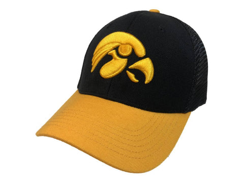 Iowa Hawkeyes TOW Black & Gold "Series" Mesh Structured Adj. Strap Hat Cap - Sporting Up