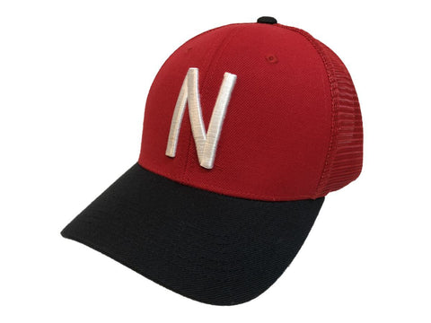 Nebraska cornhuskers remolcan malla estructurada "serie" roja y negra adj. gorra con correa - sporting up