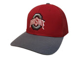 Ohio State Buckeyes TOW Red & Gray "Series" Mesh Structured Adj. Strap Hat Cap - Sporting Up