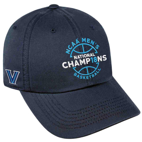 Villanova Wildcats schleppen 2018 NCAA Basketball National Champions Slouch-Ball-Mütze – sportlich