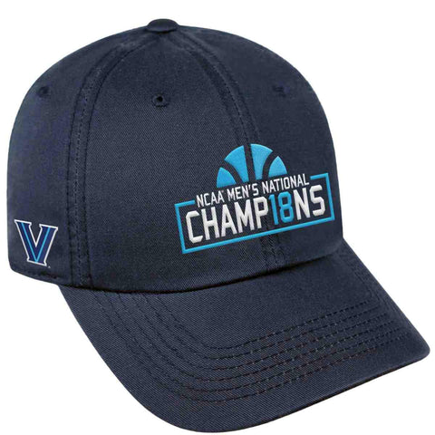 Villanova wildcats tow gorra holgada del equipo de campeones nacionales de baloncesto de la ncaa 2018 - sporting up