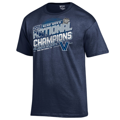 Camiseta de algodón Campeones nacionales de baloncesto masculino Villanova Wildcats 2018 - Sporting Up