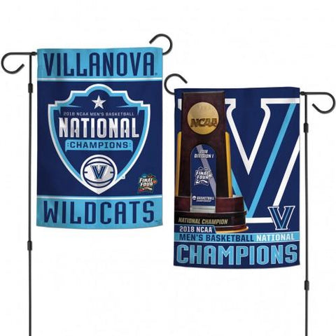 Drapeau de jardin des champions nationaux de basket-ball masculin de la NCAA 2018 de Villanova Wildcats - Sporting Up