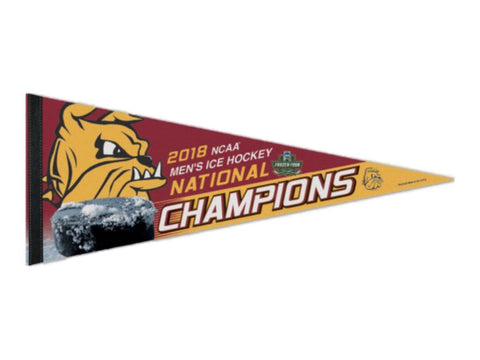 Kaufen Sie den Premium-Wimpel „Minnesota Duluth Bulldogs 2018 NCAA Hockey Frozen Four Champions“ – sportlich