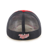 Minnesota Twins 47 Brand Red Taylor Closer with Navy Mesh Flexfit Slouch Hat Cap - Sporting Up