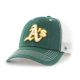 Oakland Athletics 47 Brand Green Taylor Closer with White Mesh Flexfit Hat Cap - Sporting Up